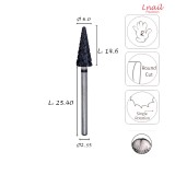 Fresa Carburo 6,0mm Extra Gruesa Corte Cruzado DLC AL 14,6mm