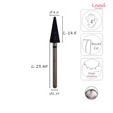 Carbide Cone Bit 6.0mm Coarse Cross Cut DLC AL 14.6mm