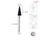 Hartmetall Konus 6,0 mm Mittel Kreuzverzahnung DLC AL 14,6 mm