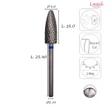 Fresa Llama 6,0mm Media Corte Cruzado AL 16,0mm L/R