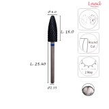 Carbide Flame Bit 6.0mm Coarse Cross Cut DLC AL 16.0mm L/R