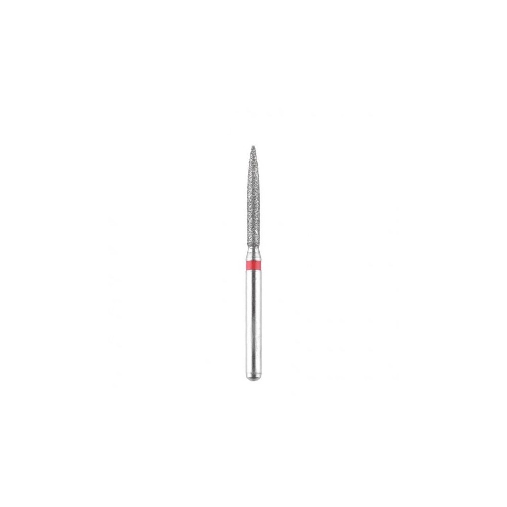 Fresa Diamante Aguja Ø1,4mm Anillo Rojo LT 10,0mm