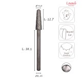Carbide Cone Bit 4.0mm Extra Coarse Cross Cut WL 12.7mm