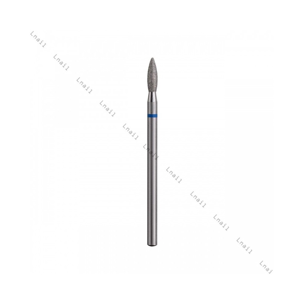 Алмазная фреза пламя Ø2,7 мм синяя раб. длина 8,0 мм