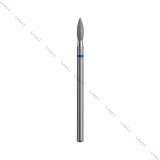 Алмазная фреза пламя Ø2,7 мм синяя раб. длина 8,0 мм