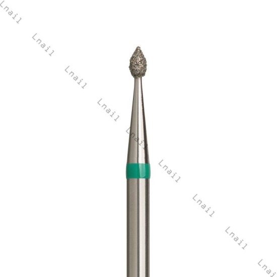 Diamond Bit Bud Ø1.6mm Green Ring – Nail Drill Bit