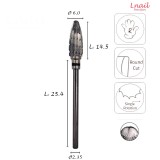 Hartmetall Mais 6,0 mm Extra Grob Längsverzahnung AL 14,5 mm