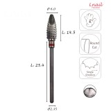 Carbide Corn Bit 6.0mm Fine Long Cut WL 14.5mm
