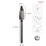 Fresa Typhoon 6,0mm Extra Grossa Taglio Longitudinale LL 14,5mm