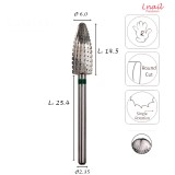 Hartmetall Typhoon 6,0 mm Grob Längsverzahnung AL 14,5 mm