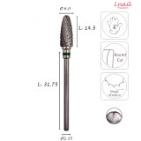 Fresa Maíz 6,0mm Gruesa Corte Cruzado LT 14,5mm