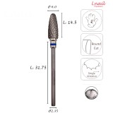 Fresa Maíz 6,0mm Media Corte Cruzado LT 14,5mm