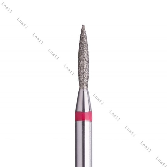 Diamantfräser Flamme Ø1,4mm Roter Ring AL 8,0mm