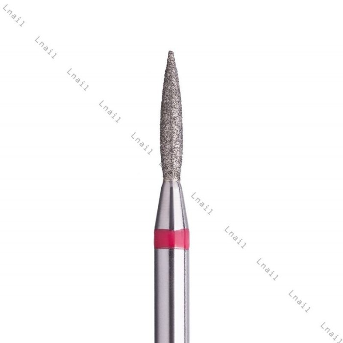 Fresa Diamante Fiamma Ø1,4mm Anello Rosso LL 8,0mm