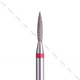 Fresa Diamante Llama Ø1,4mm Anillo Rojo LT 8,0mm