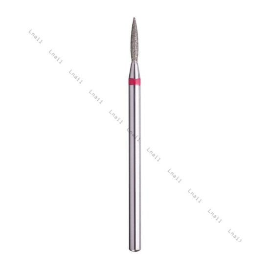 Fresa Diamante Fiamma Ø1,4mm Anello Rosso LL 8,0mm