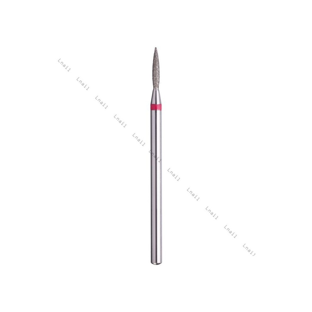 Diamantfräser Flamme Ø1,4mm Roter Ring AL 8,0mm