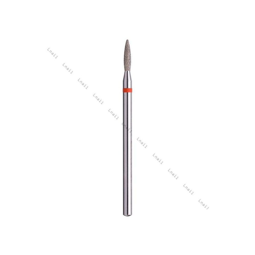 Diamantfräser Flamme Ø1,8mm Roter Ring AL 8,0mm
