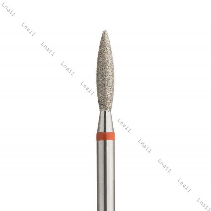 Diamantfräser Flamme Ø2,3mm Roter Ring AL 10,0mm