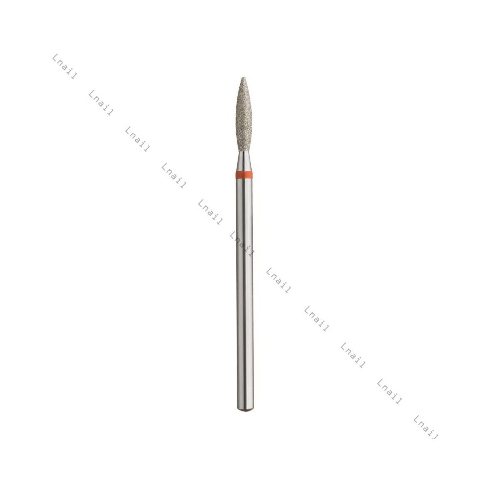 Алмазная фреза пламя Ø2,3 мм красная раб. длина 10,0 мм