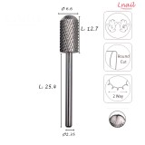 Hartmetall Zylinder 6,6 mm Grob Kreuzverzahnung AL 12,7 mm L/R