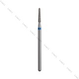 Fresa Diamante Cono Ø2,1mm Anello Blu LL 10,0mm