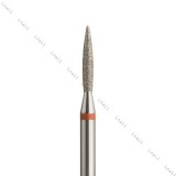 Алмазная фреза пламя Ø1,6 мм красная раб. длина 8,0 мм