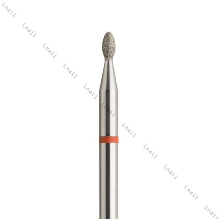 Fresa Diamante Oliva Ø1,6mm Anillo Rojo LT 3,4mm