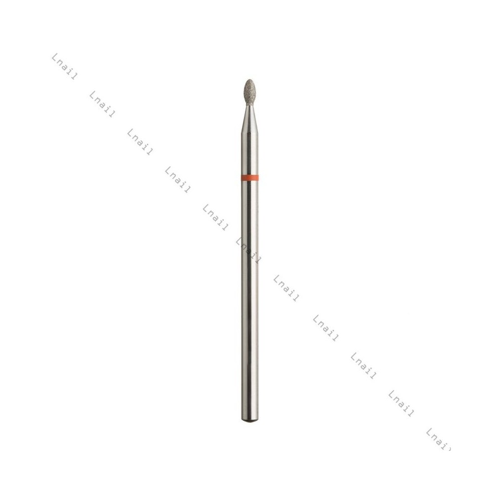 Fresa Diamante Oliva Ø1,6mm Anillo Rojo LT 3,4mm