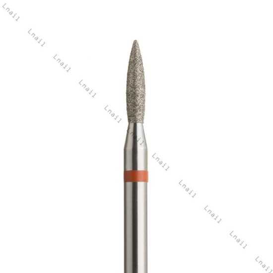 Fresa Diamante Llama Ø1,8mm Anillo Rojo LT 8,0mm