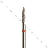 Алмазная фреза пламя Ø1,8 мм красная раб. длина 8,0 мм