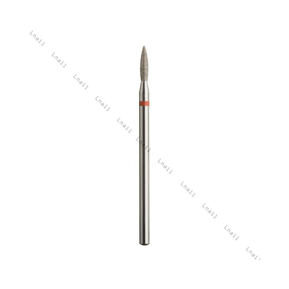 Fresa Diamante Llama Ø1,8mm Anillo Rojo LT 8,0mm