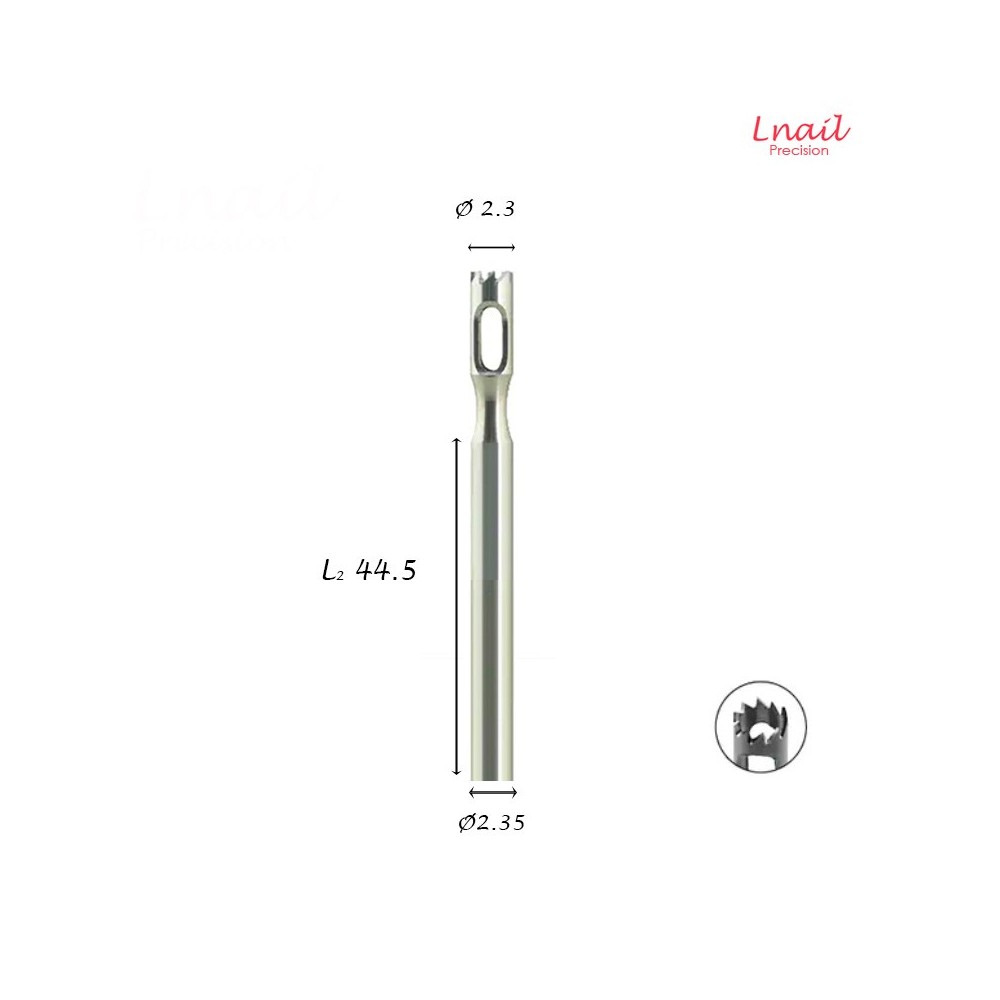 Hartmetall Hohlfräser Gezahnt 2,3 mm