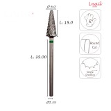 Hartmetall Konus 6,0 mm Grob Kreuzverzahnung AL 15,0 mm