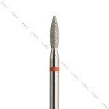 Diamantfräser Flamme Ø2,1mm Roter Ring AL 8,0mm