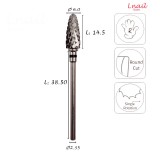 Fresa Maíz 6,0mm Extra Gruesa Corte Cruzado LT 14,5mm
