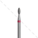 Fresa Diamante Oliva Ø2,1mm Anello Rosso LL 5,0mm