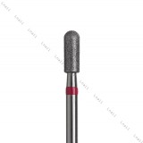 Fresa Diamante Cilindro Ø3,3mm Anillo Rojo LT 8,0mm