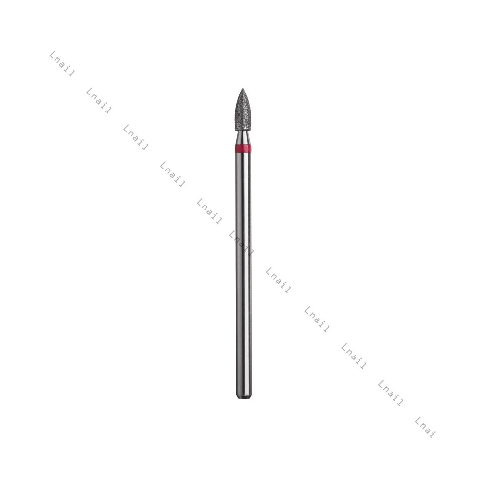 Fresa Diamante Bullet Ø2,3mm Anello Rosso LL 6,0mm