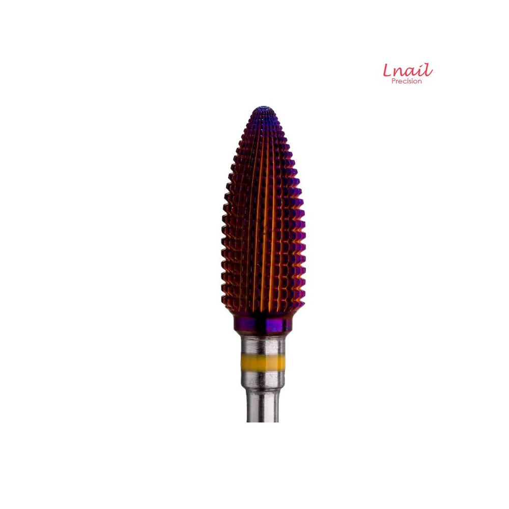 Hartmetall Flamme 6,0 mm Extra Fein DLC Längsverzahnung AL 14,6 mm