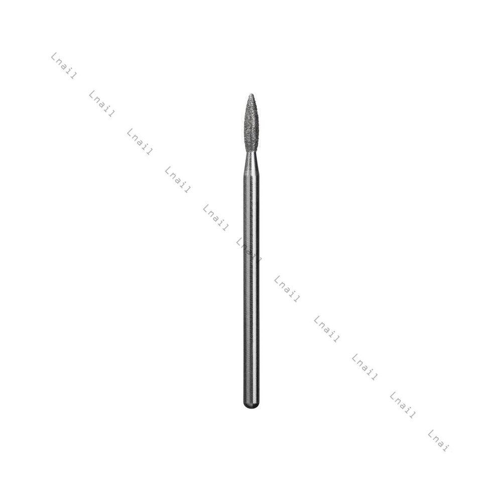 Diamantfräser Flamme Ø2,3mm Blauer Ring AL 8,0mm