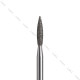 Алмазная фреза пламя Ø2,3 мм синяя раб. длина 10,0 мм