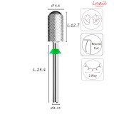 Hartmetall Zylinder 6,6 mm Grob Kreuzverzahnung AL 12,7 mm L/R