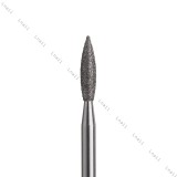 Алмазная фреза пламя Ø2,5 мм синяя раб. длина 10,0 мм