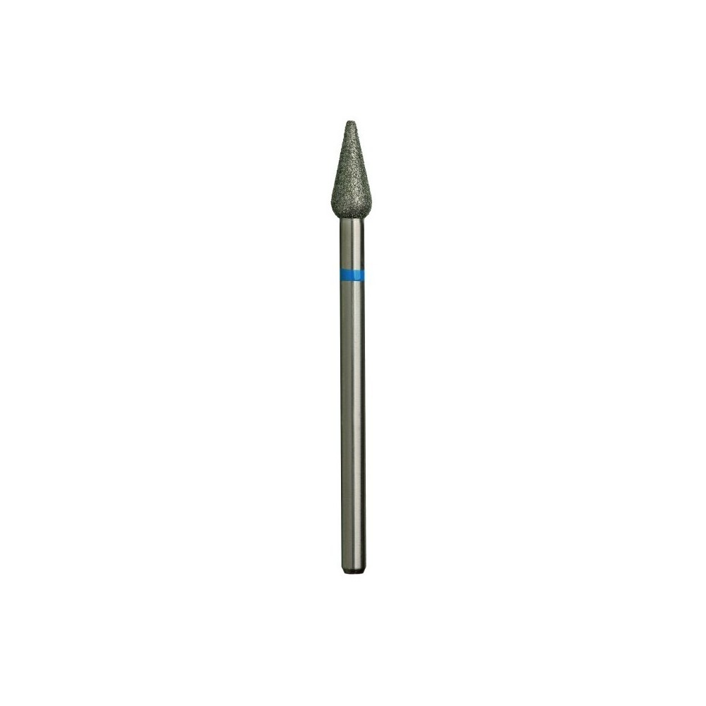 Fresa Diamante Goccia Ø3,3mm Anello Blu LL 10,0mm