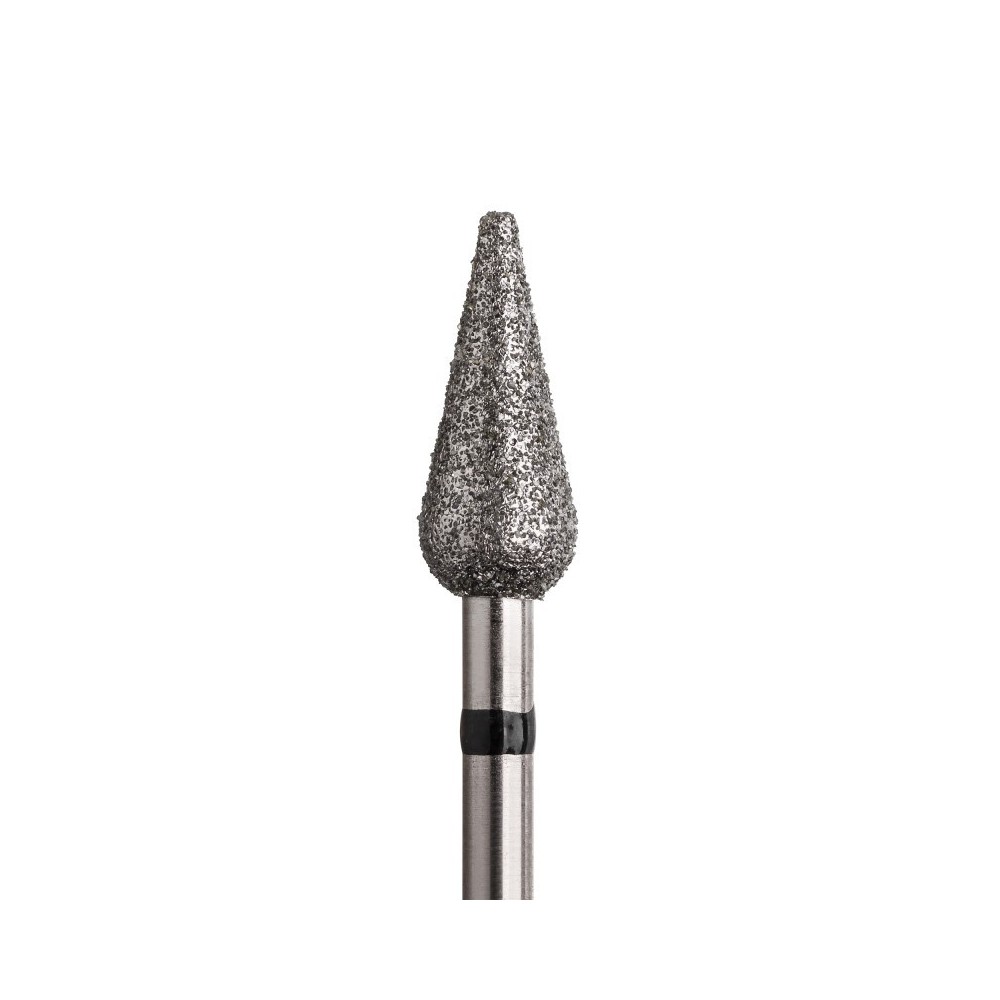 Fresa Diamante Goccia Ø5,0mm Anello Nero LL 12,0mm