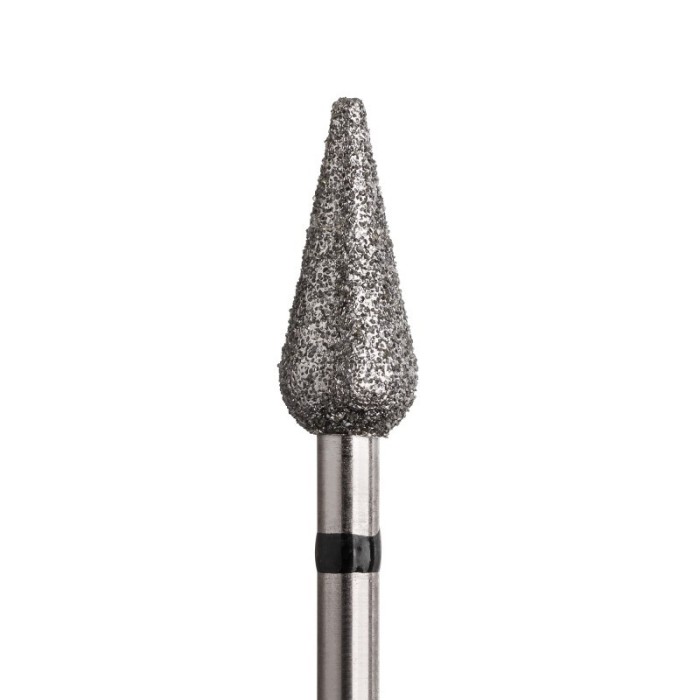Fresa Diamante Goccia Ø5,0mm Anello Nero LL 12,0mm