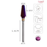 Fresa Cono 7,0mm Extra Gruesa DLC Corte Longitudinal LT 15,0mm