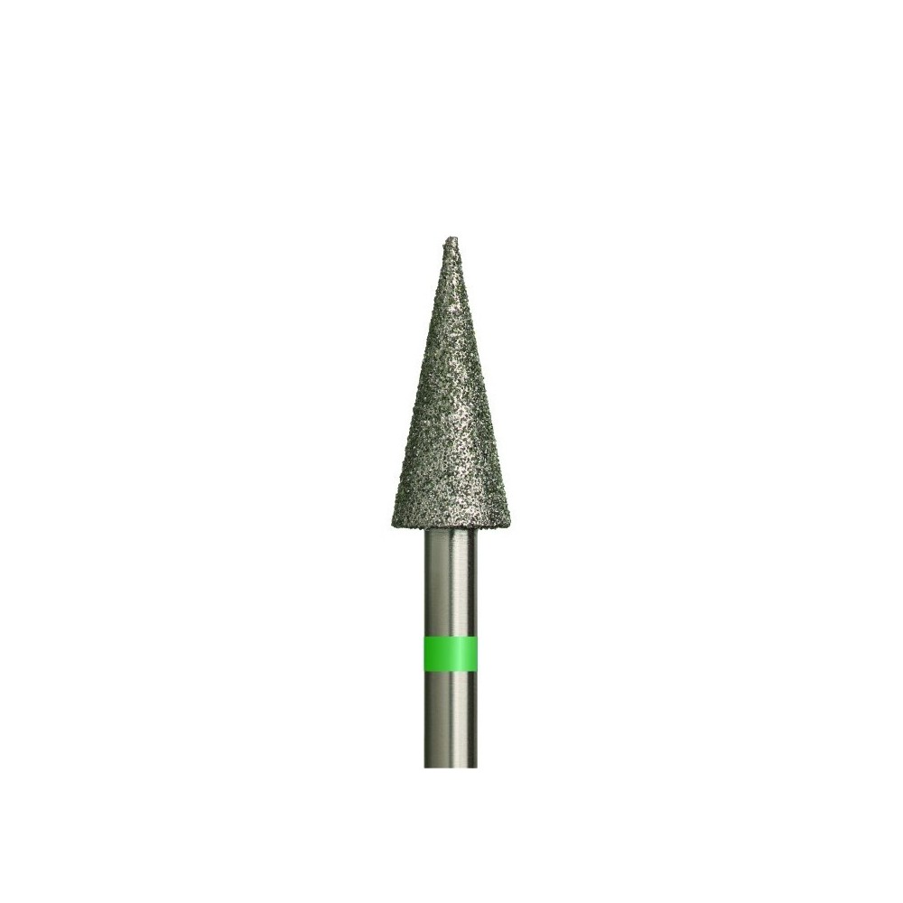 Diamantfräser Nadel Ø5,0mm Grüner Ring AL 12,0mm