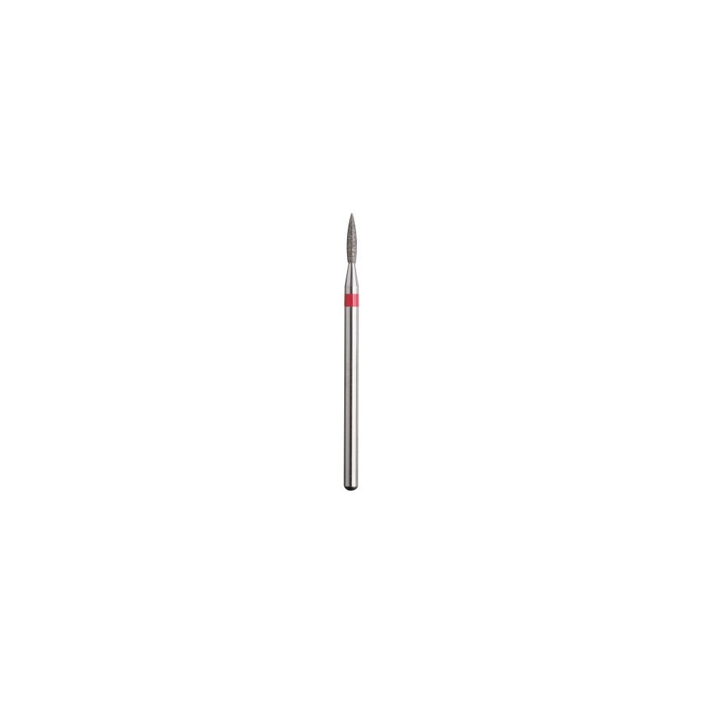 Diamantfräser Flamme Ø1,6mm Roter Ring AL 8,0mm